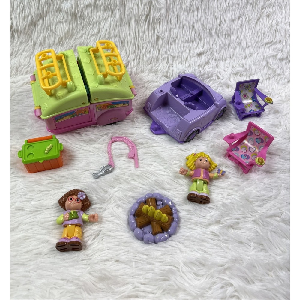 Fisher Price Little People Sarah Lynn Camping Adventure L2344 Camper Works